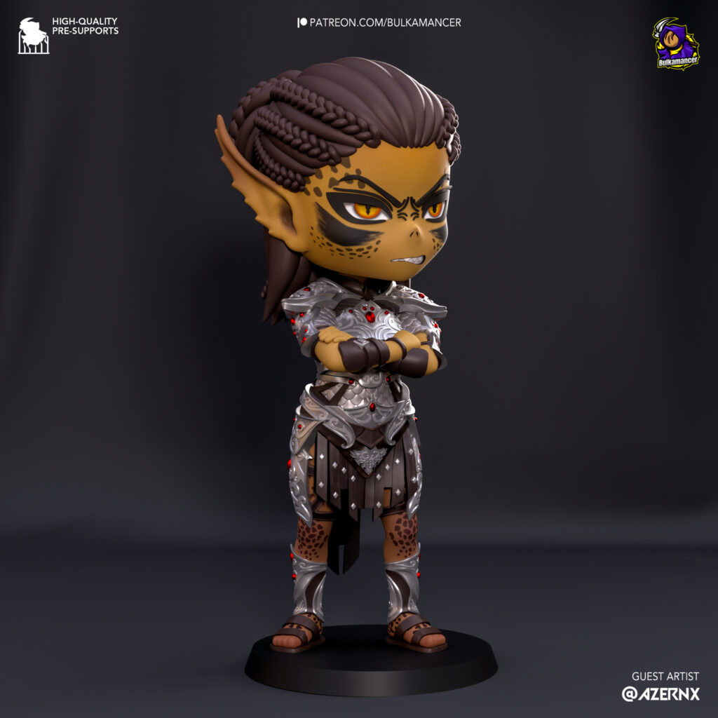 Chibi Lae`zel - Baldur’s Gate 3 - figurka 3D Drukarnia Marzeń