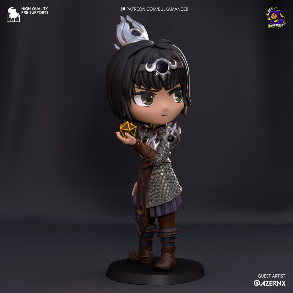 Chibi Shadowheart - Baldur’s Gate 3 - figurka 3D Drukarnia Marzeń