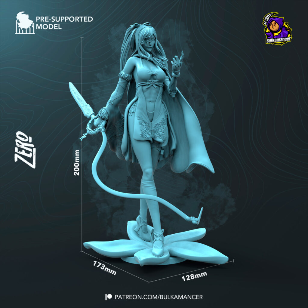 Zero - Drakengard 3 - figurka 3D Drukarnia Marzeń