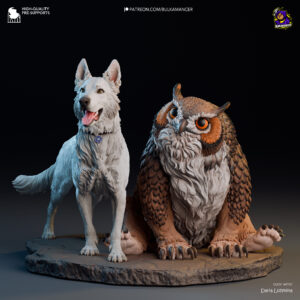 Scratch & Owlbear Cub – Baldur’s Gate 3