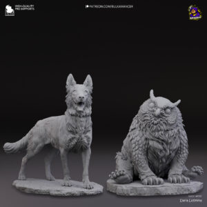Scratch & Owlbear Cub - Baldur’s Gate 3 - miniatura 4