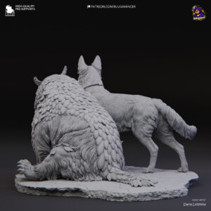 Scratch & Owlbear Cub - Baldur’s Gate 3 - miniatura 5