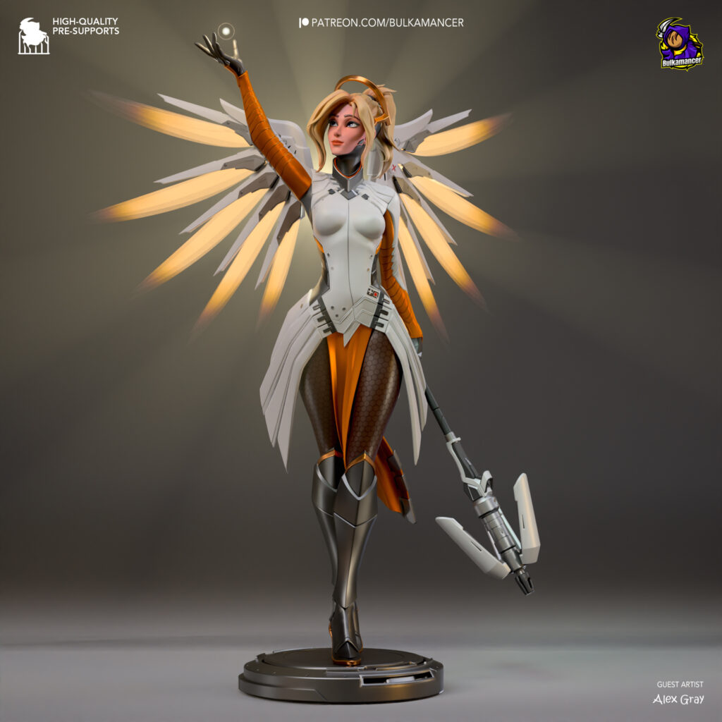 Mercy - Overwatch - figurka 3D Drukarnia Marzeń