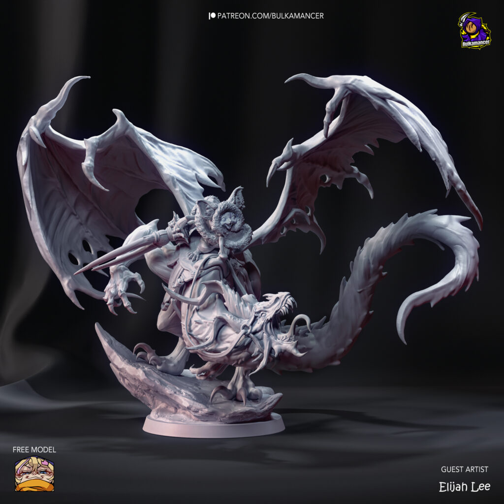 Palico Dragon Rider - Monster Hunter - figurka 3D Drukarnia Marzeń