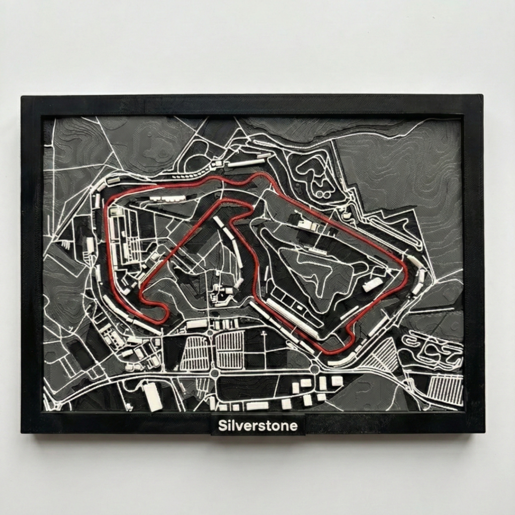 Silverstone - Tor wyścigowy 3d - figurka 3D Drukarnia Marzeń