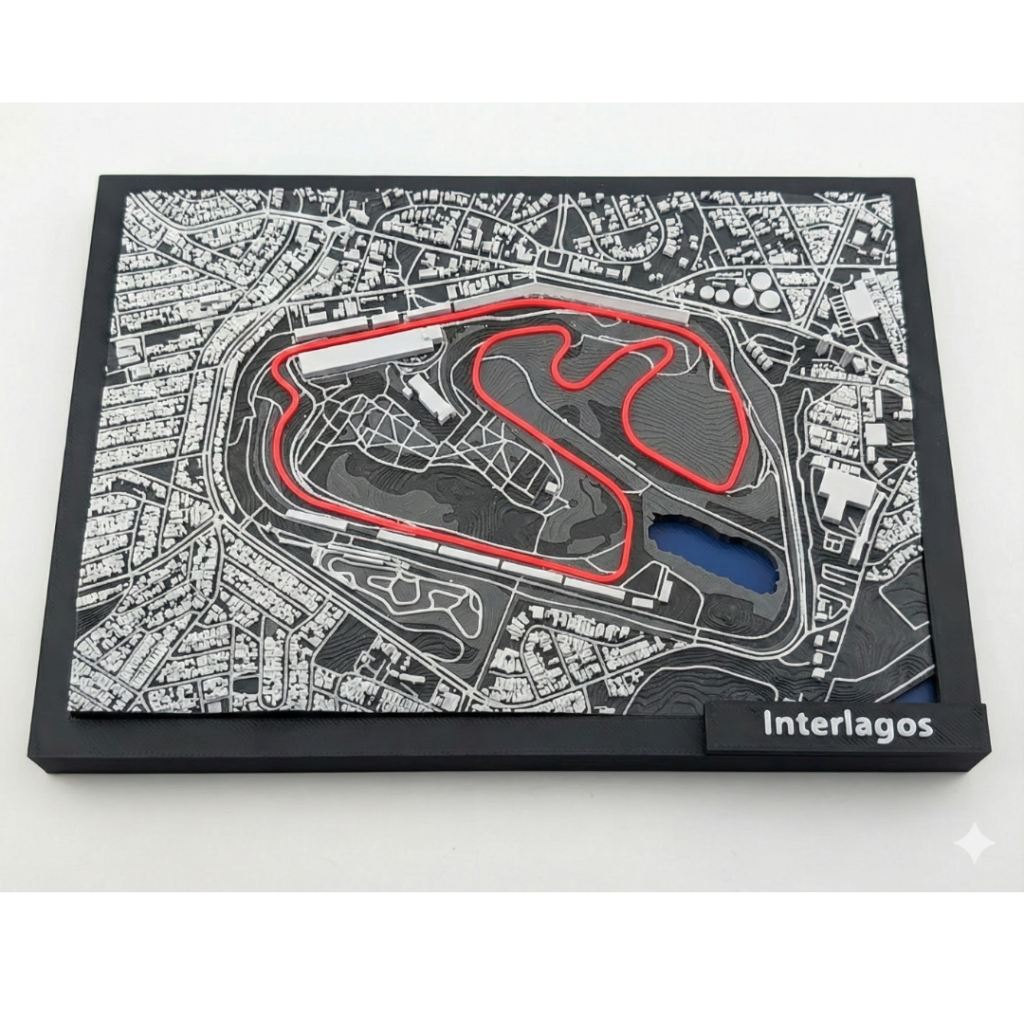 Interlagos - Tor wyścigowy 3d - figurka 3D Drukarnia Marzeń