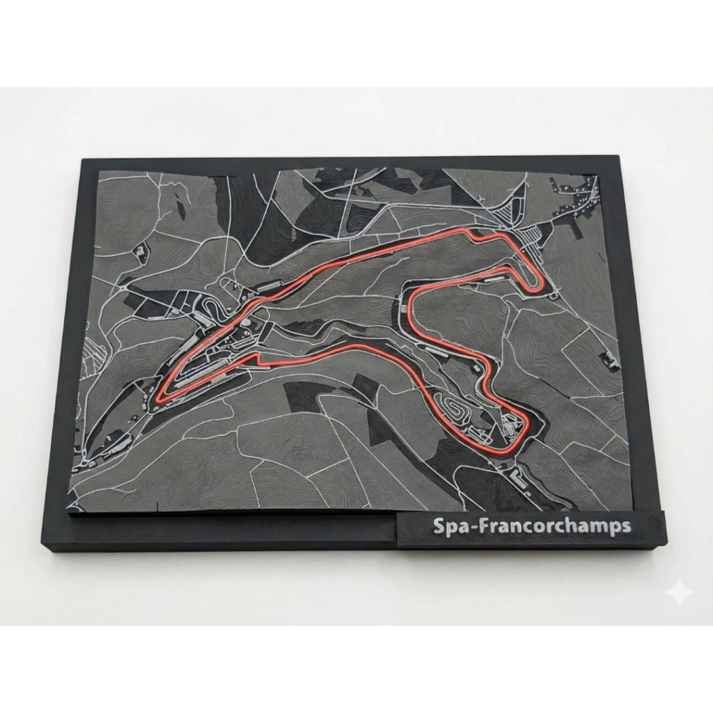Spa Francorchamps - Tor wyścigowy 3d - figurka 3D Drukarnia Marzeń