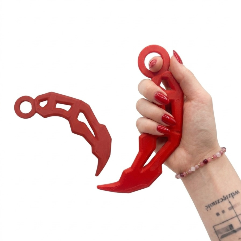 Keyrambit Rivals Roblox - Czerwony - figurka 3D Drukarnia Marzeń