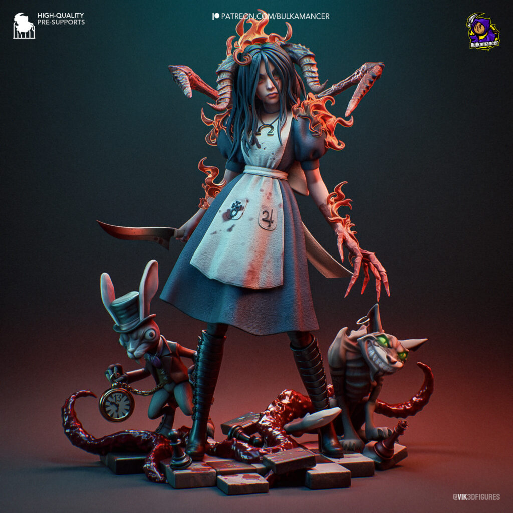 American McGee's Alice - figurka 3D Drukarnia Marzeń