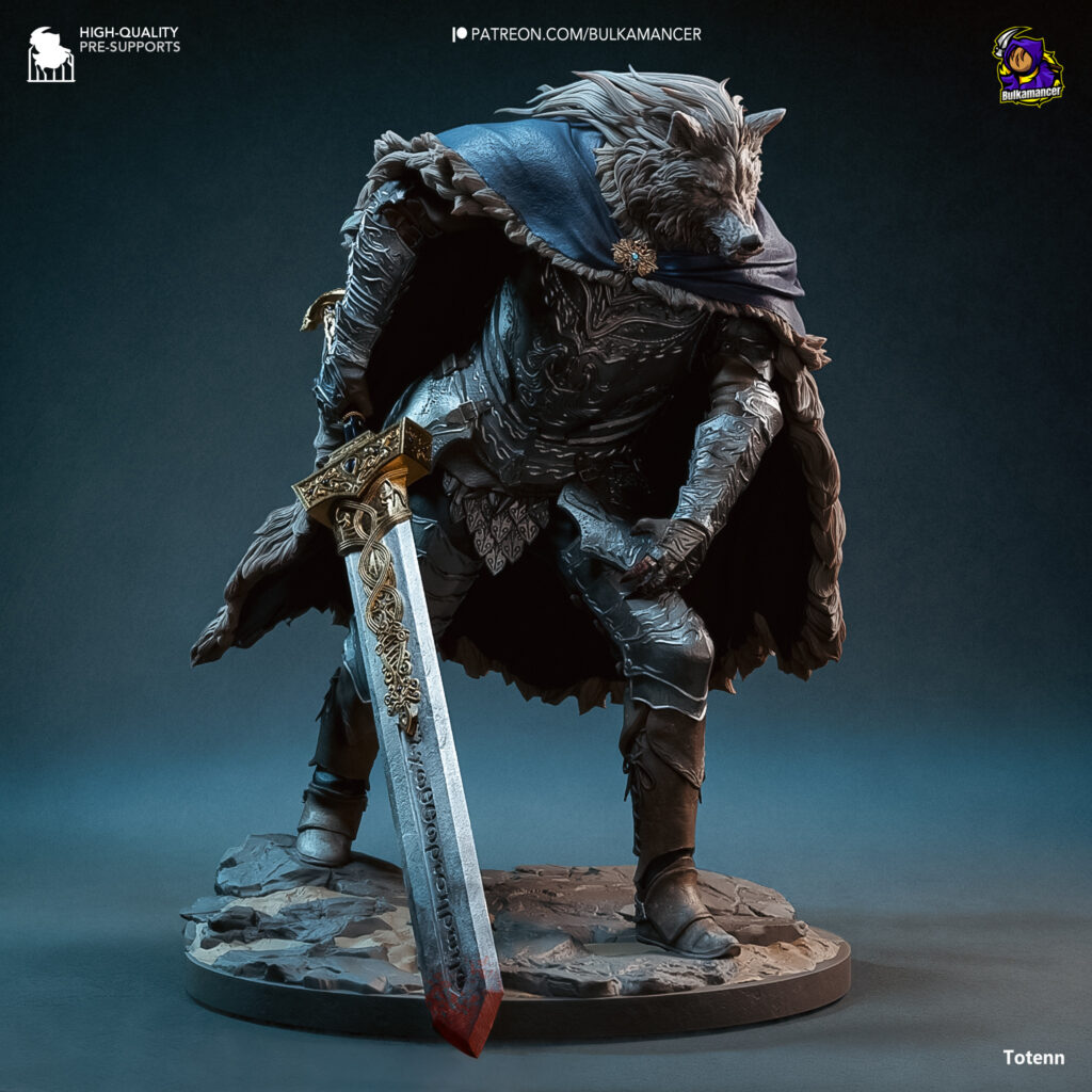 Blaidd the Half-Wolf - Elden Ring - figurka 3D Drukarnia Marzeń