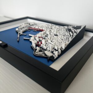Monaco - Tor wyścigowy 3d w ramce - miniatura 2