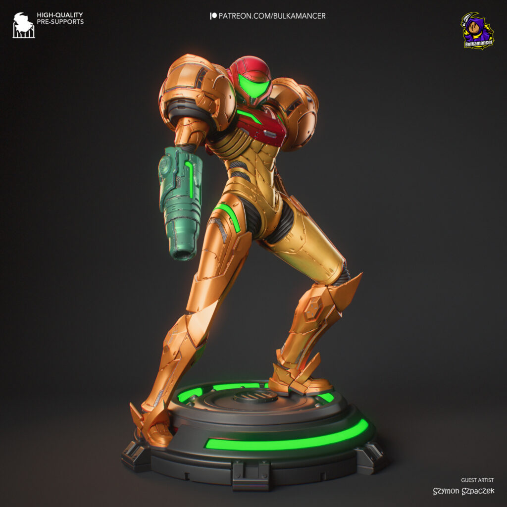 Samus Aran - Metroid - figurka 3D Drukarnia Marzeń