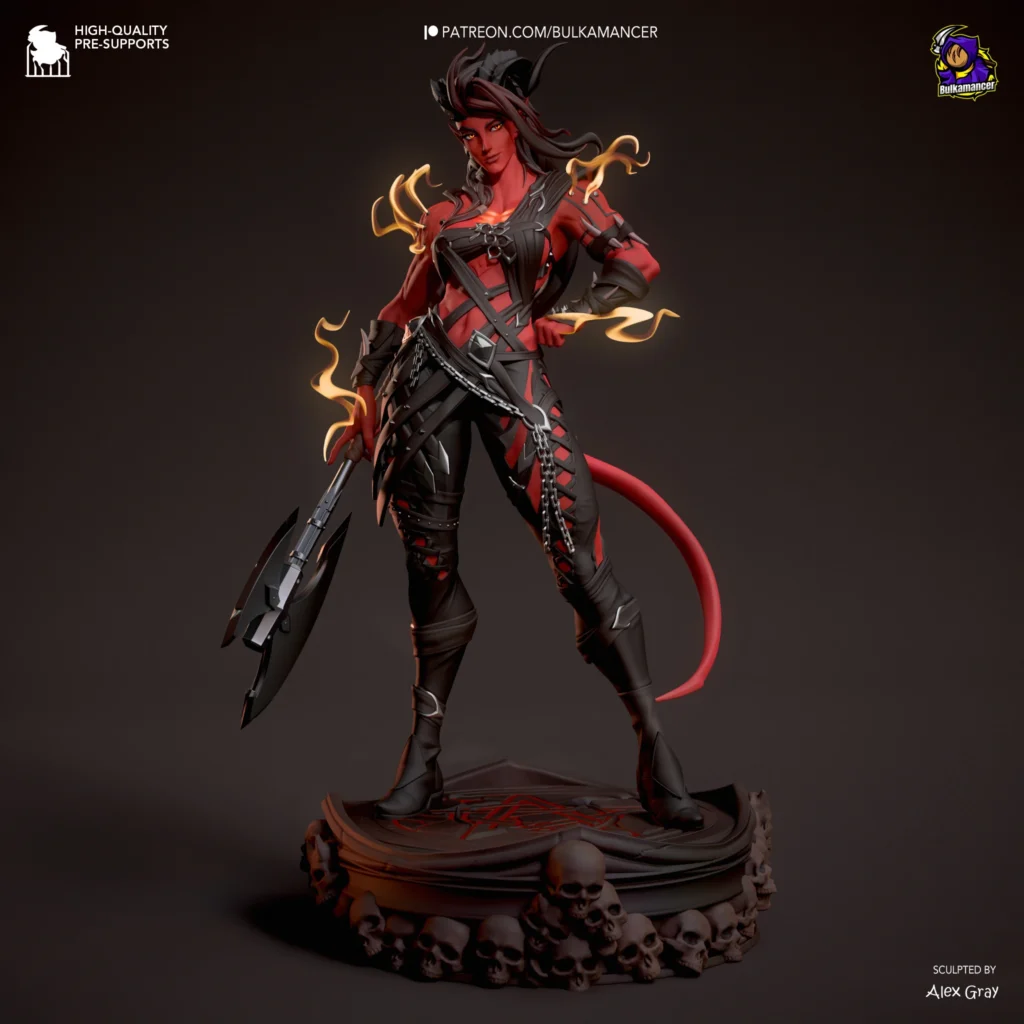 Karlach Stylized - Baldur's Gate 3 - figurka 3D Drukarnia Marzeń