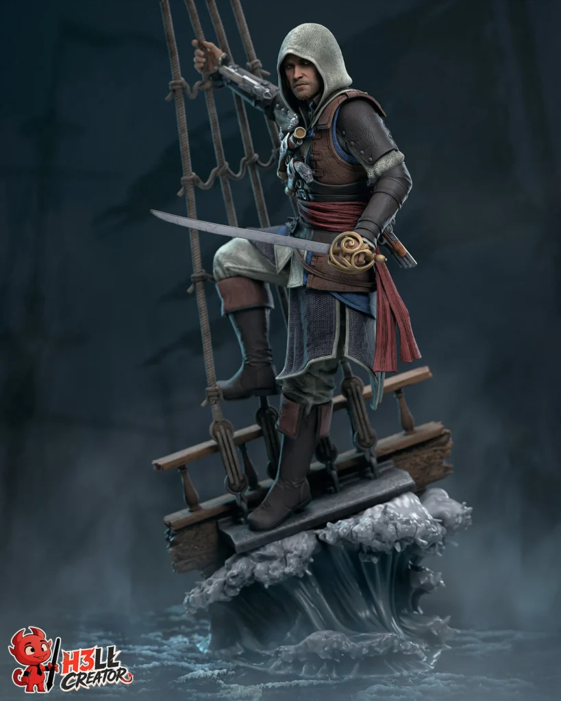 Edward Kenway - Assassin's Creed IV: Black Flag - figurka 3D Drukarnia Marzeń