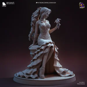 Aerith in Red Dress – Final Fantasy VII - miniatura 3